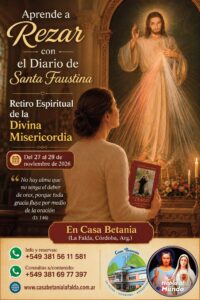 Flyer invitación al retiro espiritual